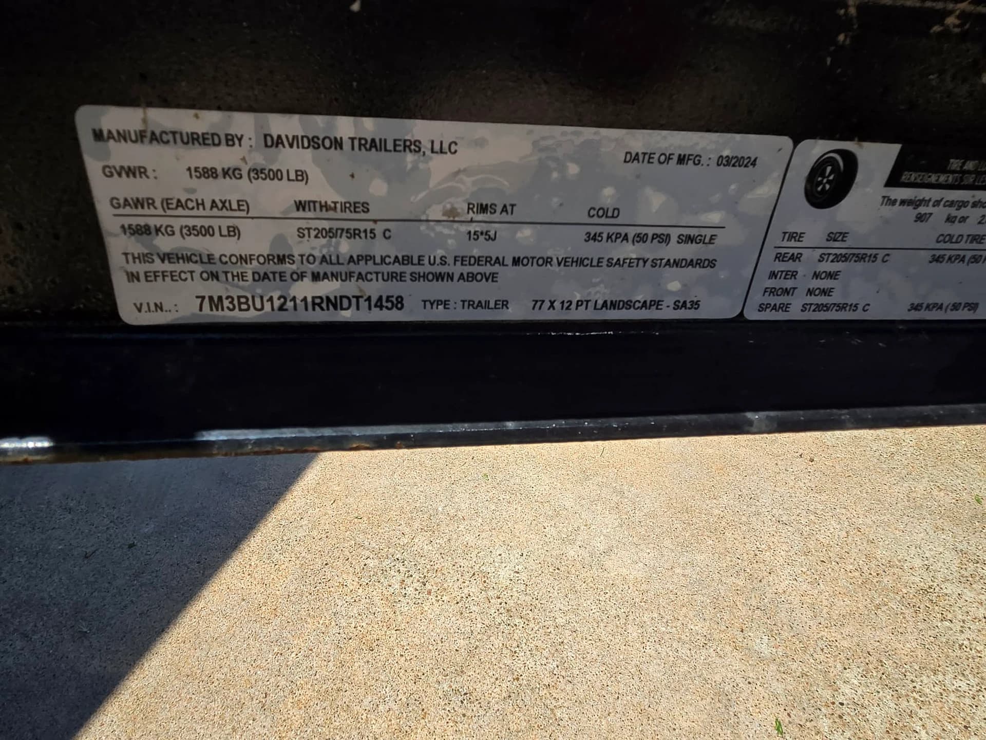 2024 DAVIDSON 77X122 Landscaping Trailer — photo 9 of 9