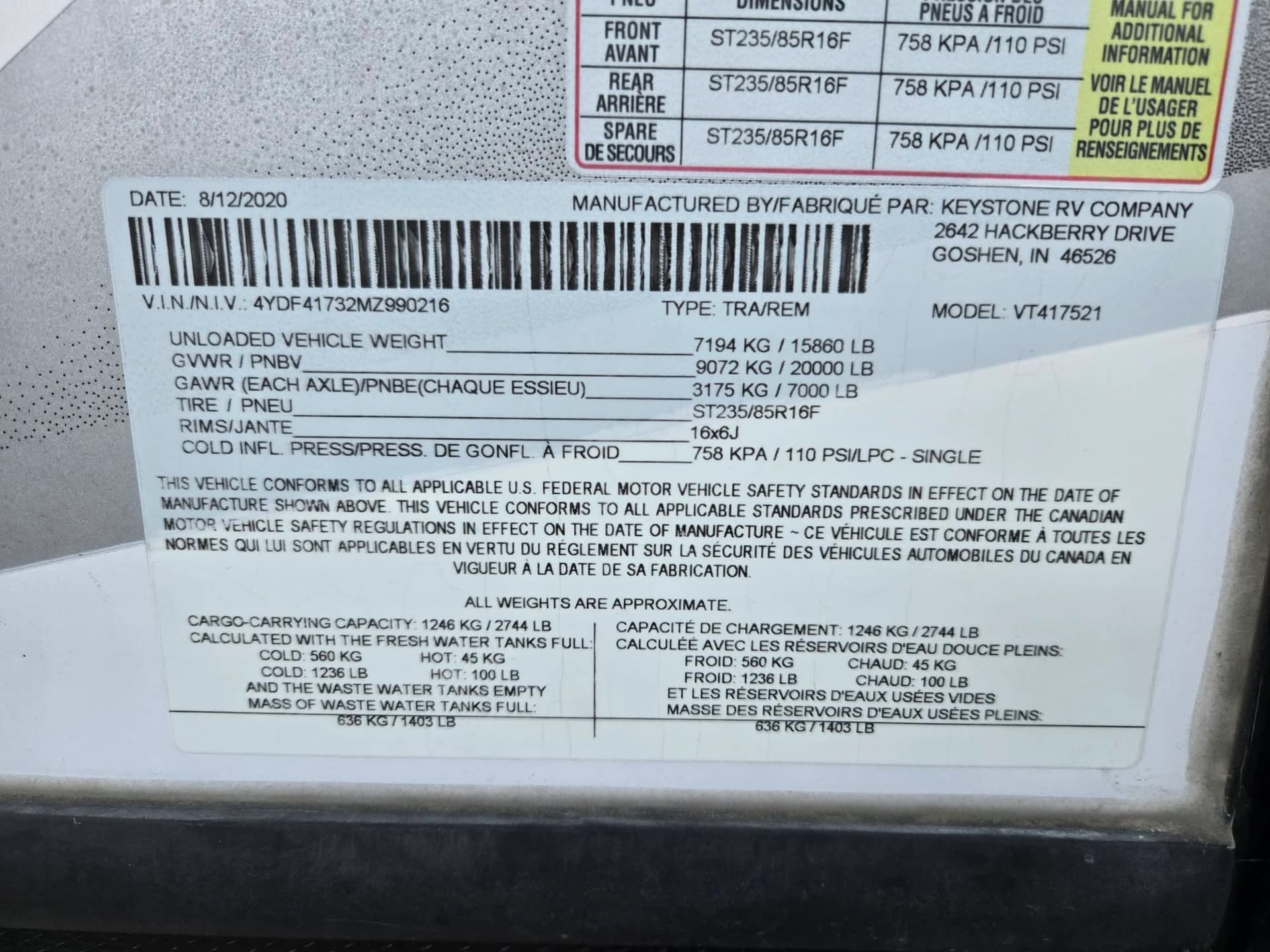 2021 Keystone Voltage 4175 — photo 15 of 15